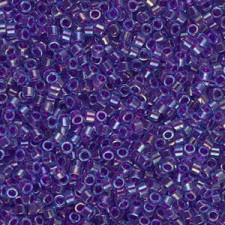 Miyuki delica Beads 11/0 - Fuchsia lined aqua ab DB-1755